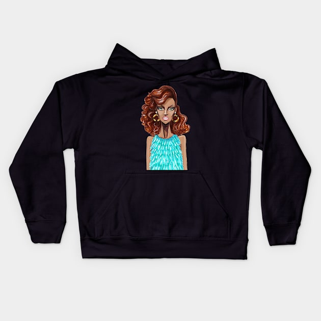 Rihanna Kids Hoodie by armandmehidri